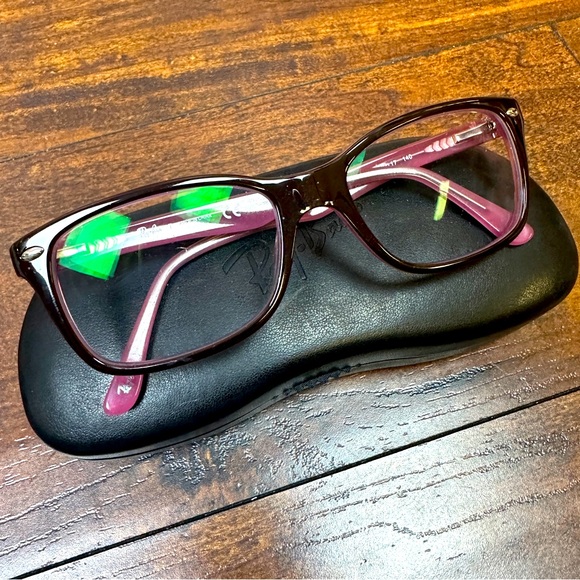 Ray-Ban Prescription Frames in color Polished Brown On Pink Model RX5228 - Picture 1 of 8